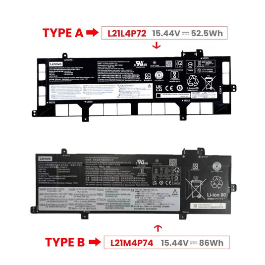 [L21D4P72] Lenovo ThinkPad P16S GEN 1 - Replacement Battery