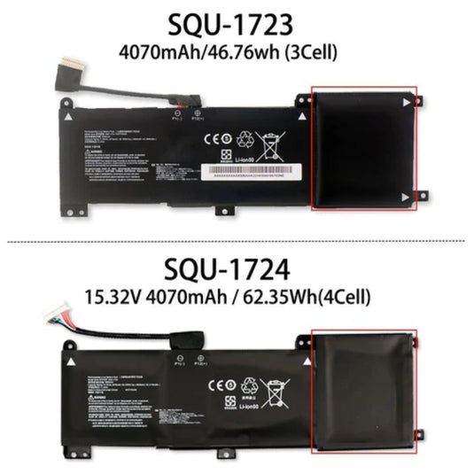 [SQU-1724] Gigabyte AORUS 15-X9 15-W9 15-WA 15-XA 15-SA Replacement Battery
