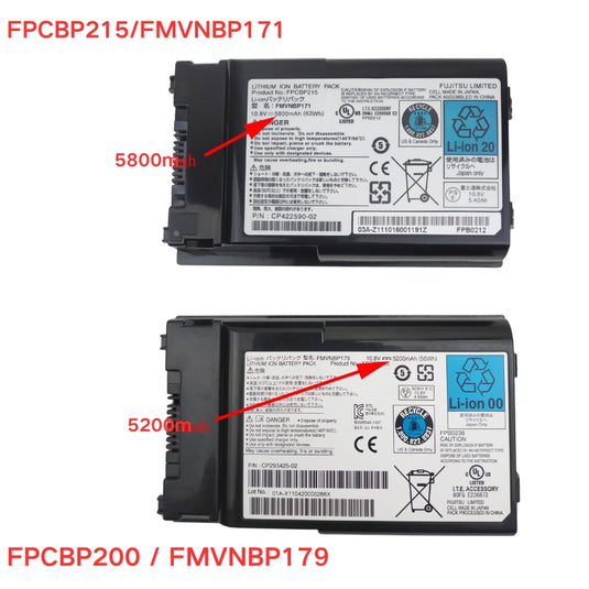 [FPCBP215] Fujitsu LifeBook T900 FMVNBP171 - Replacement Battery