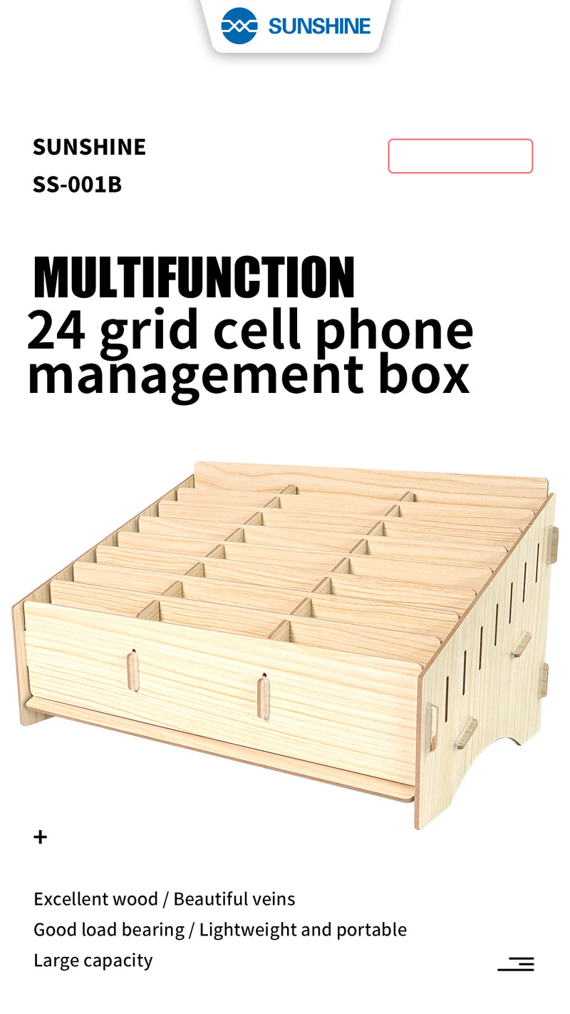 Load image into Gallery viewer, [SS-001B] SUNSHINE 24 Grid Cell Phone Management Box - Polar Tech Australia
