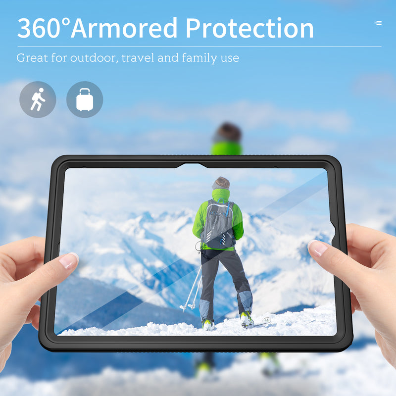 Cargue la imagen en el visor de la galería, Samsung Galaxy Tab A9 Plus 2023 11&quot; (SM-X210 / X215 / X216) Shellbox Waterproof Heavy Duty Lifeproof Style Case - Polar Tech Australia
