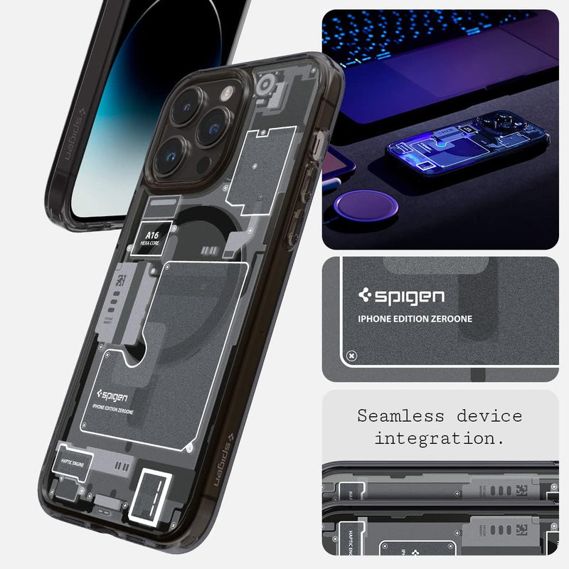 Cargue la imagen en el visor de la galería, [Magsafe Compatible] Zero One Electron Tech Style Apple iPhone 15/Plus/Pro/Max Spigen SGP Ultra Hybrid (MagFit) Case - Polar Tech Australia
