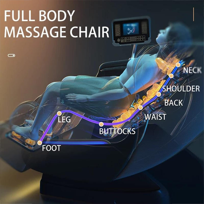 Cargue la imagen en el visor de la galería, [M5][LCD Touch Screen][Bluetooth Speaker Version] Luxury iMassage 9D Full-body Multi-function Zero-Gravity Massage Chair - Polar Tech Australia
