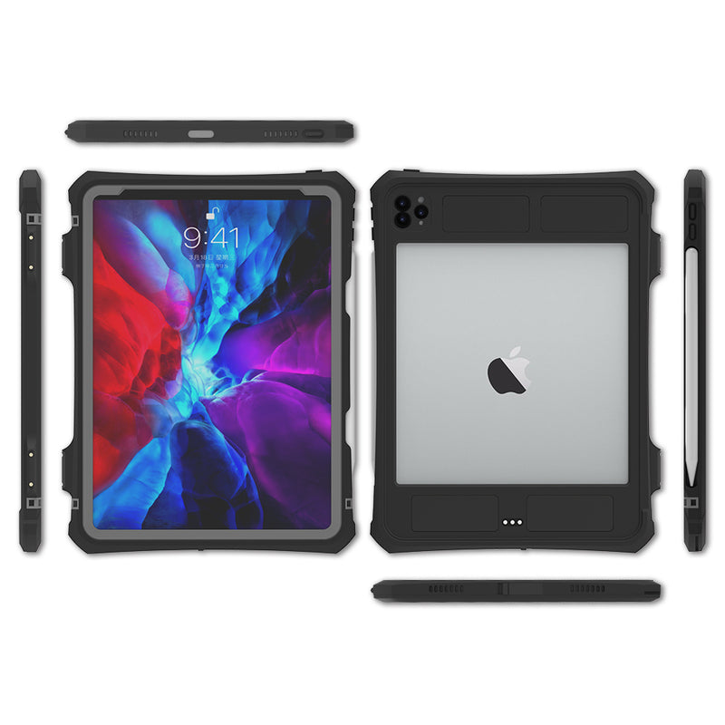 Cargue la imagen en el visor de la galería, Apple iPad Pro 11&quot; 2020 &amp; 2021 &amp; 2022 Version Shellbox Waterproof Heavy Duty Lifeproof Style Case - Polar Tech Australia
