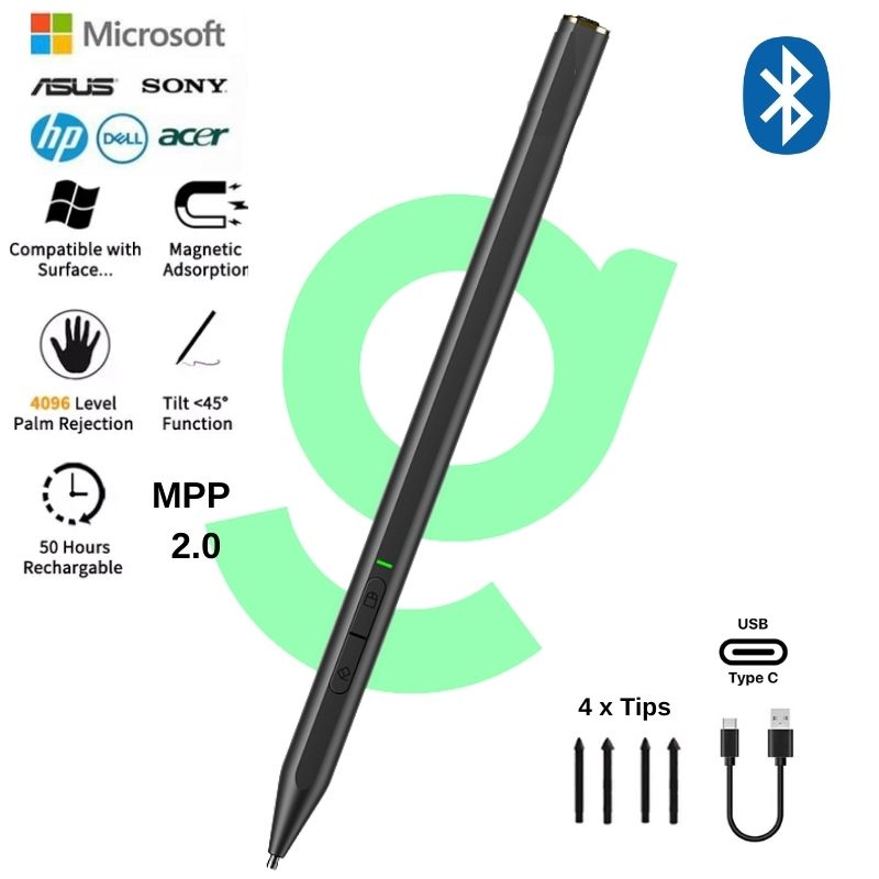 Cargue la imagen en el visor de la galería, [C582S][Bluetooth] Microsoft Surface/ASUS/HP/DELL Windows 11/10 Compatible Stylus Touch Pen - Polar Tech Australia
