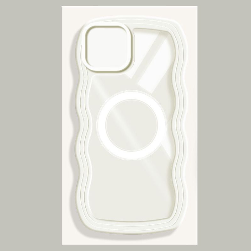 Cargue la imagen en el visor de la galería, [MagSafe Compatible][Wave Series] Apple iPhone 15/15 Plus/15 Pro/Max Magnetic Transparent Case Cover - Polar Tech Australia
