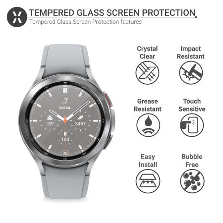 Cargue la imagen en el visor de la galería, Samsung Galaxy Watch S6 - 9H Tempered Glass Screen Protector - Polar Tech Australia

