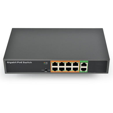 [PSE1008G] 10 PoE Ports Gigabit Ethernet Desktop CCTV PoE Switch