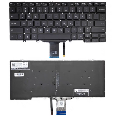 Dell Latitude 7300 5310 5300 2-in-1 Replacement Keyboard Flex US Layout 02RDRV 02TR2K
