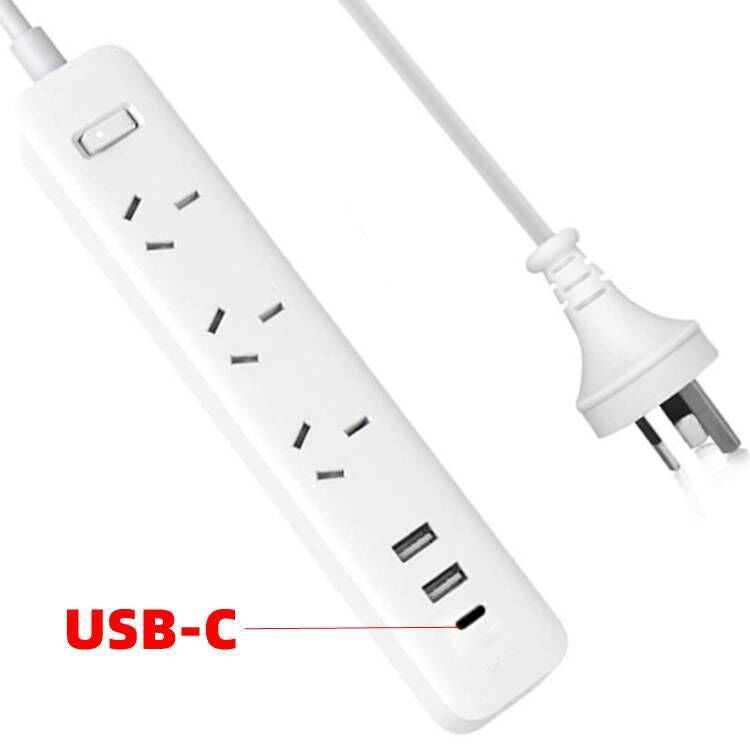 Cargue la imagen en el visor de la galería, Multi-function Socket Power Stripe Extension Board 3 Outlets + 2 USB + 1 USB-C PD SAA - Polar Tech Australia
