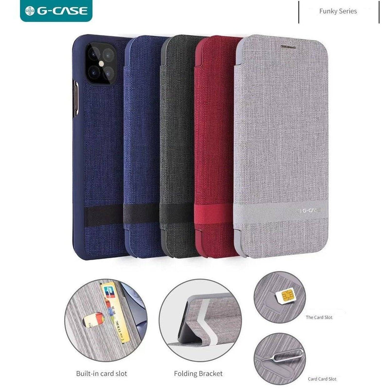 Cargue la imagen en el visor de la galería, Apple iPhone 11/Pro/Max G-Case [Funky Series] Premium Quality Nylon Flip Wallet Case - Polar Tech Australia
