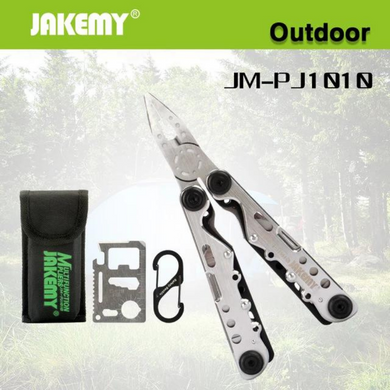 [JM-PJ1010] Jakemy 10 in 1 Multifunctional Outdoor Camping Portable Combined Foldable Plier Knife Cutter - Polar Tech Australia