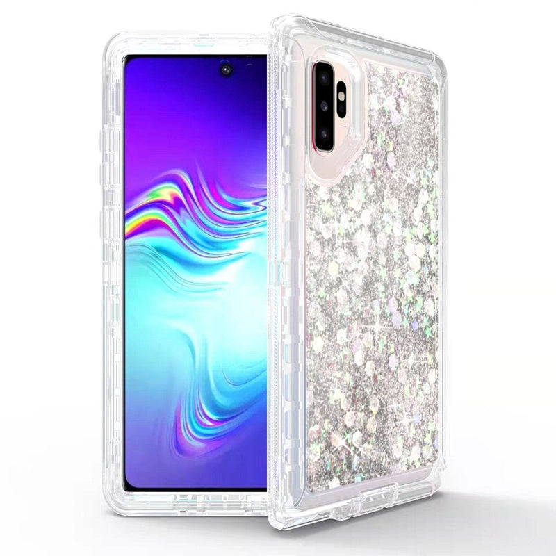 Cargue la imagen en el visor de la galería, Samsung Galaxy Note 10 / Note 10 Plus Glitter Clear Transparent Liquid Sand Watering Case - Polar Tech Australia
