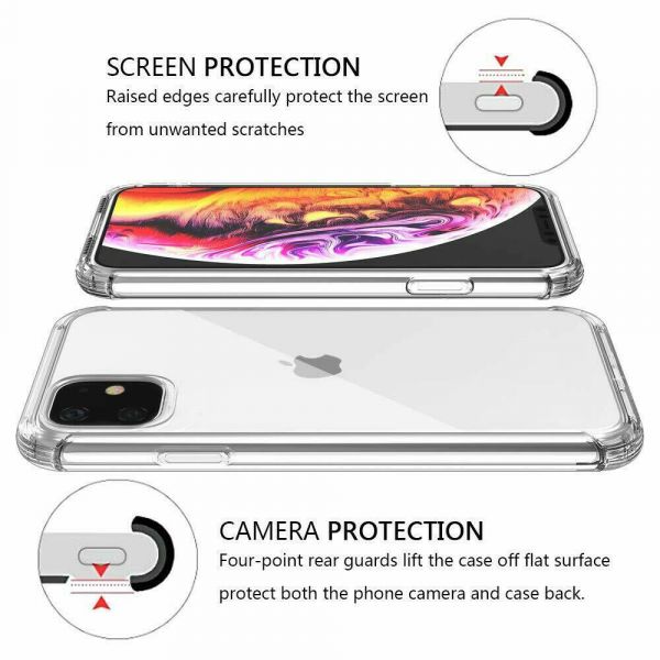 Cargue la imagen en el visor de la galería, Apple iPhone 11/Pro/Max SPACE Transparent Rugged Clear Shockproof Case Cover - Polar Tech Australia
